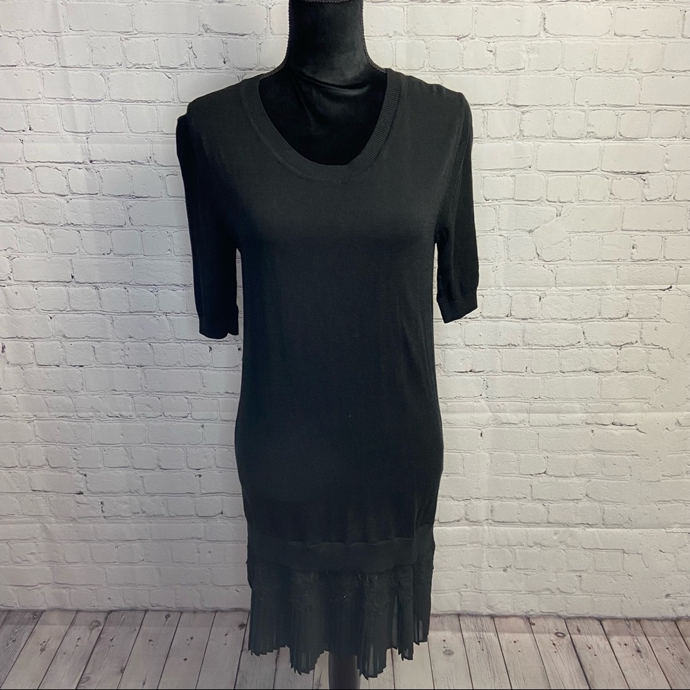 Sandro Black Knit Dress